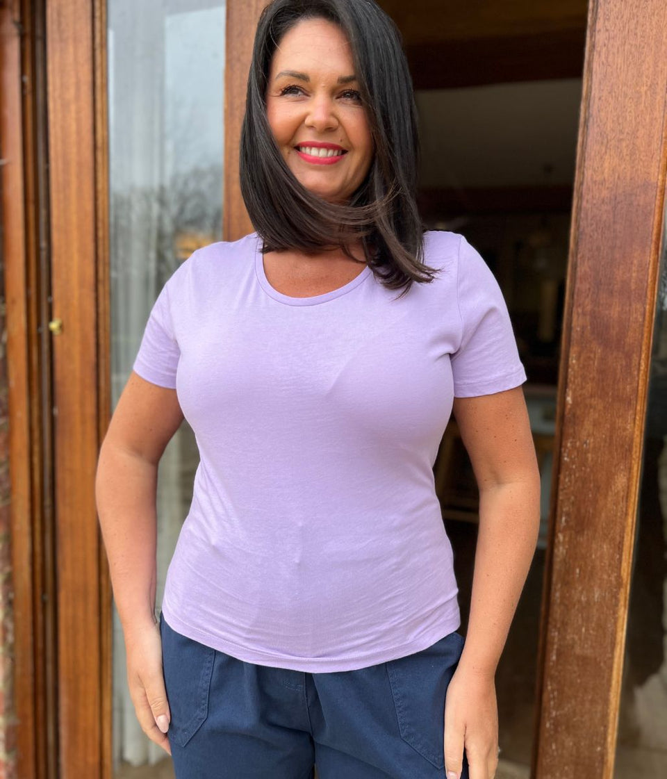Lilac Essential Cotton Tee