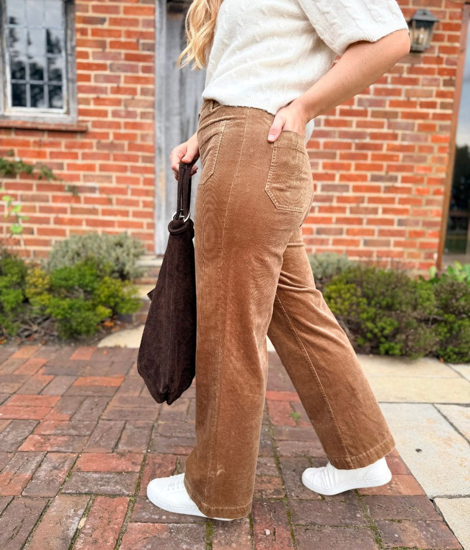 Spice Wide Leg Cord Trousers