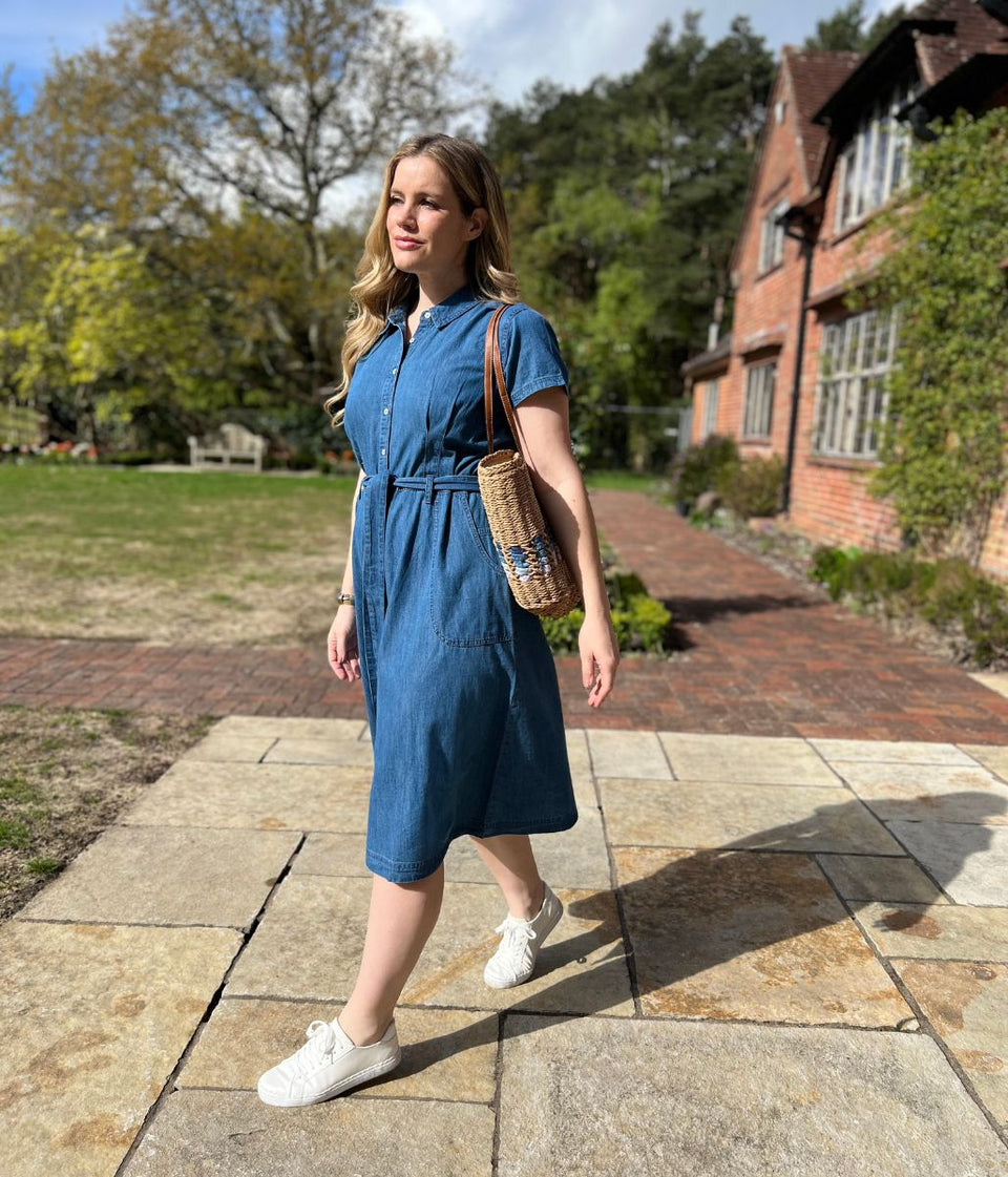 Brakeburn Denim Blue Shirt Dress