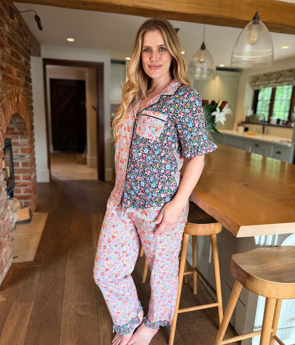 Waters Ditsy Print Cotton Pyjamas