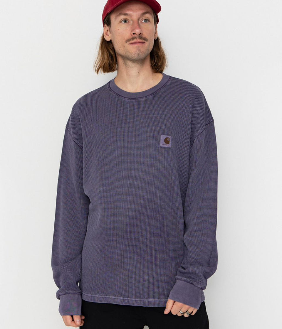 Purple Carhartt Vista Waffle Long Sleeve Top