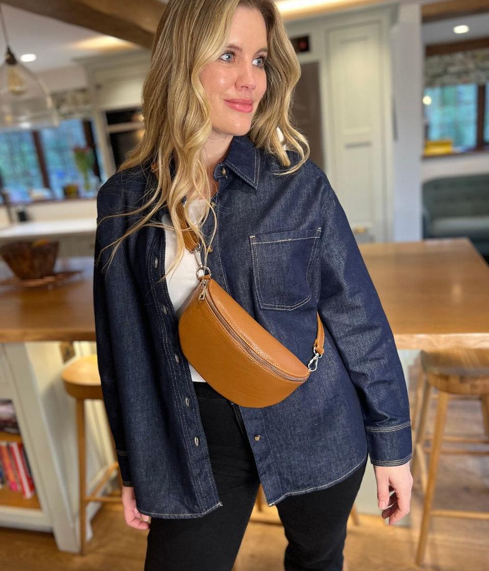 Indigo Blue Oversized Denim Shirt