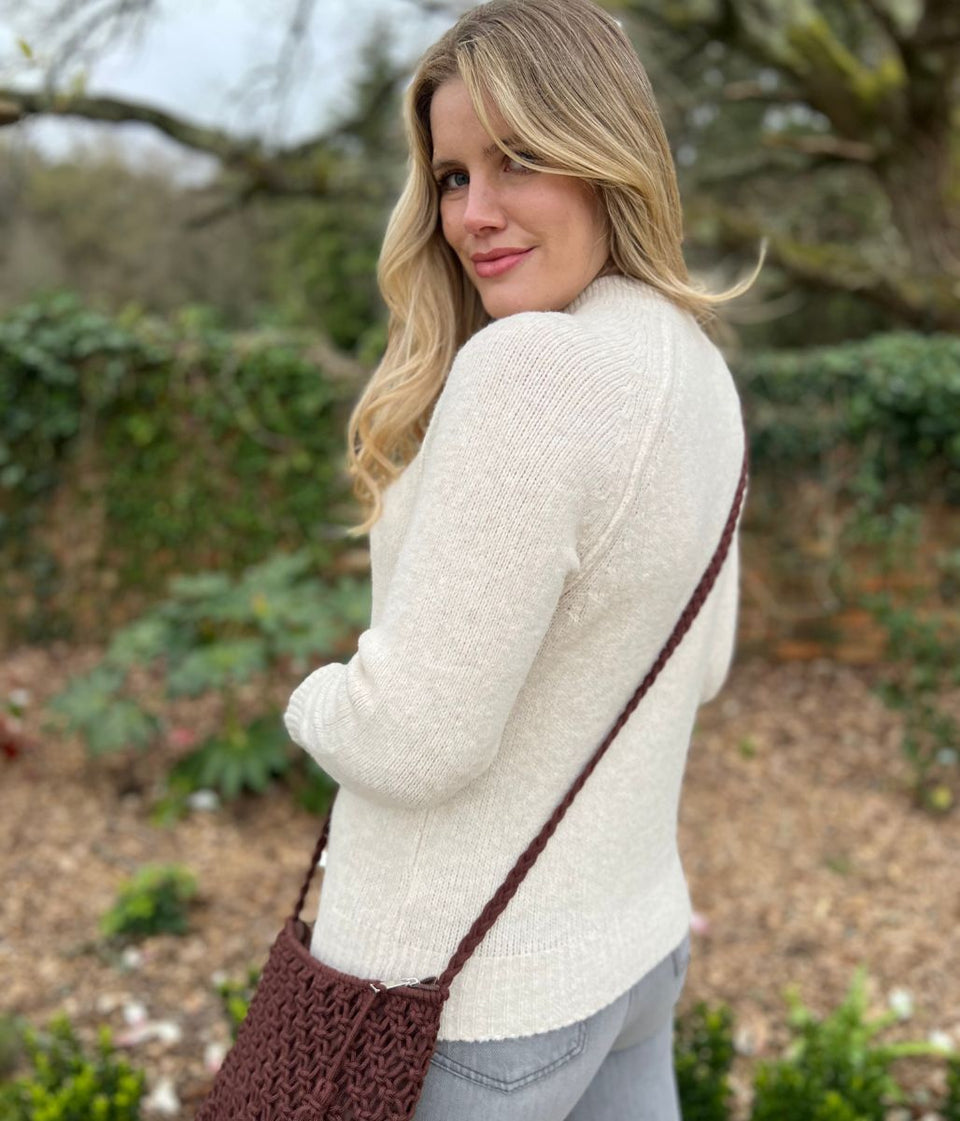 Natural Textured Wool Blend Jumper