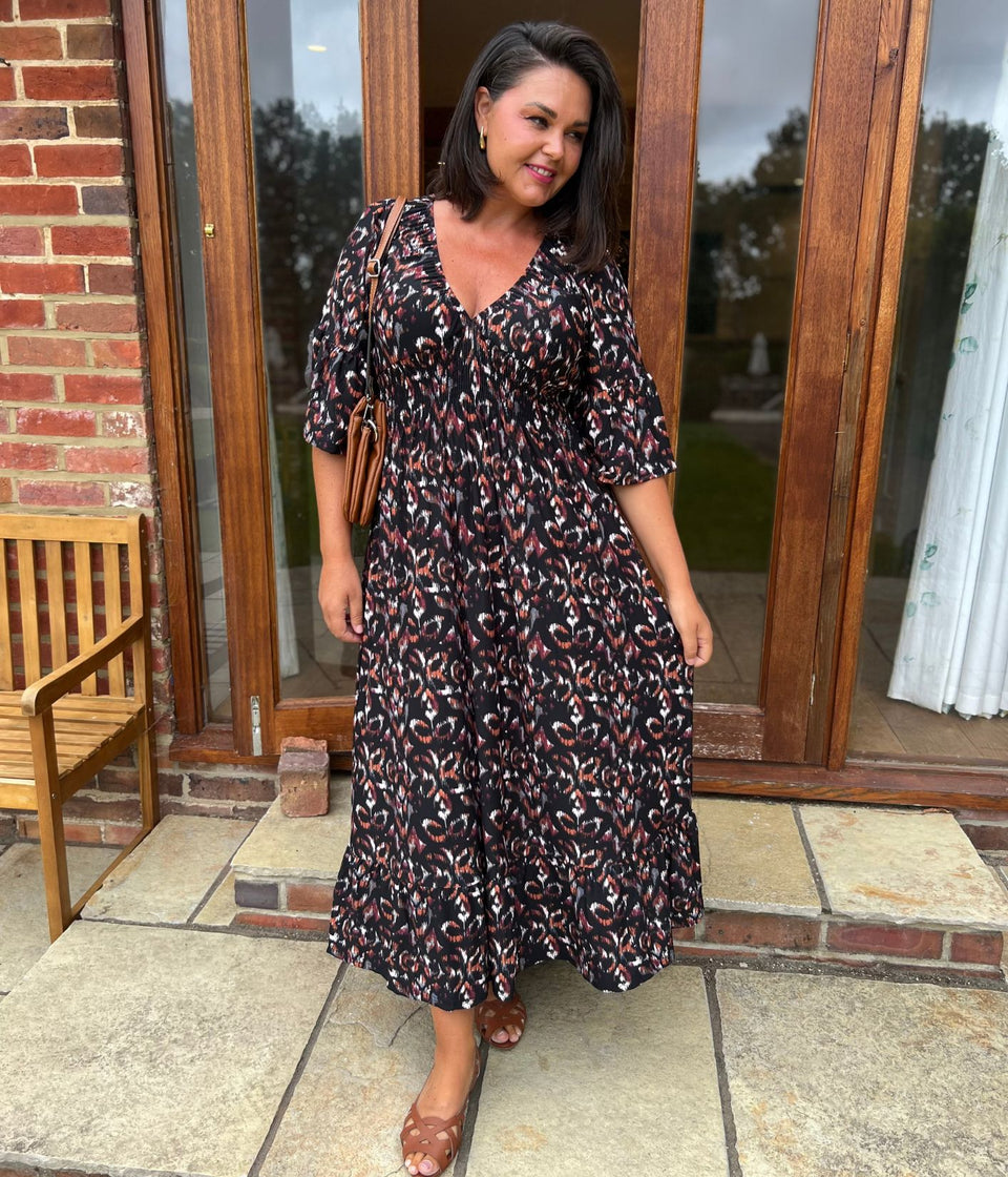 Black Naples Midaxi Dress