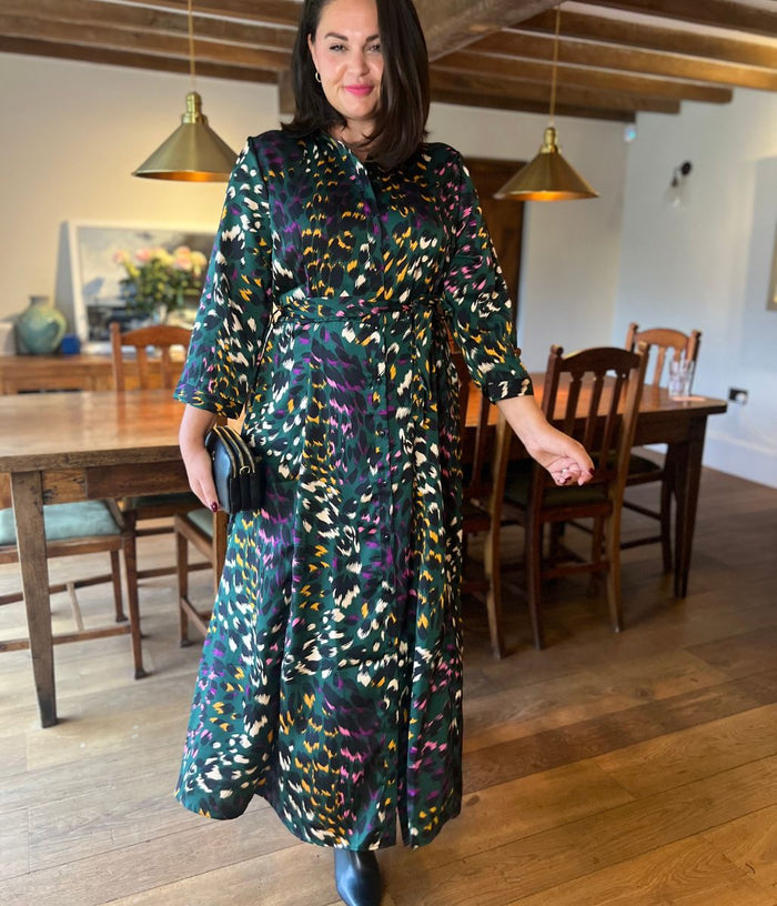 boden ava maxi dress Ava Linen Blend Midi Dress - Multi Embroidery