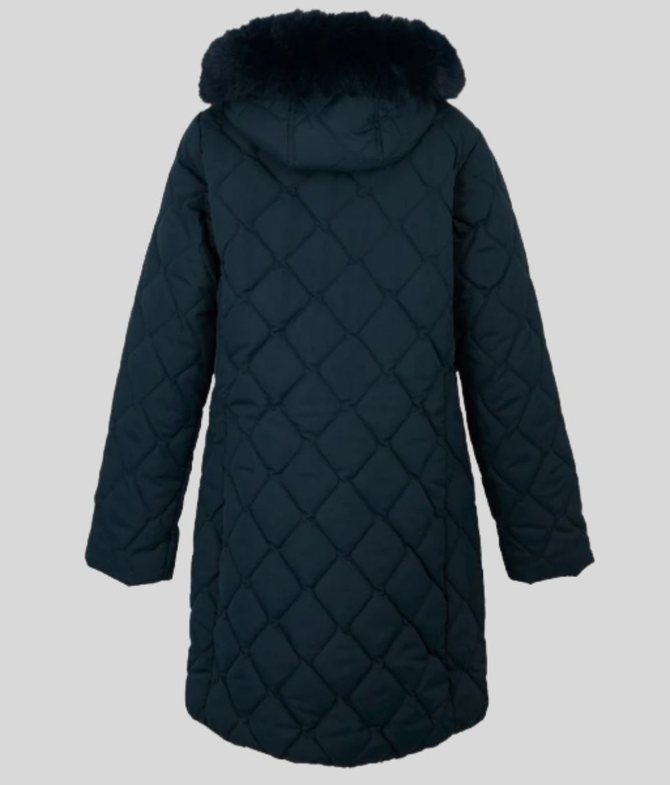 Navy Fritha Insulated Parka Coat