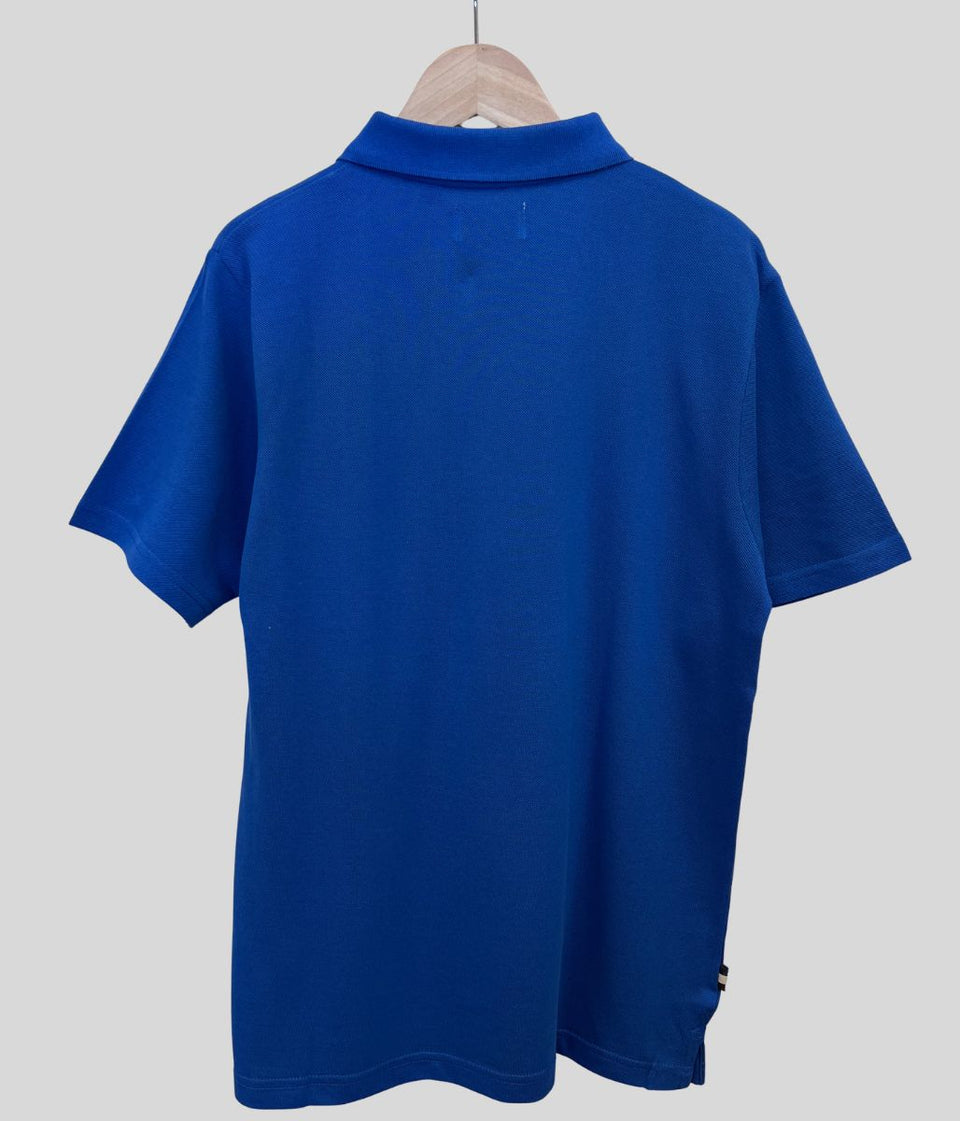 Royal Blue Aquascutum Mens Pique Polo Shirt