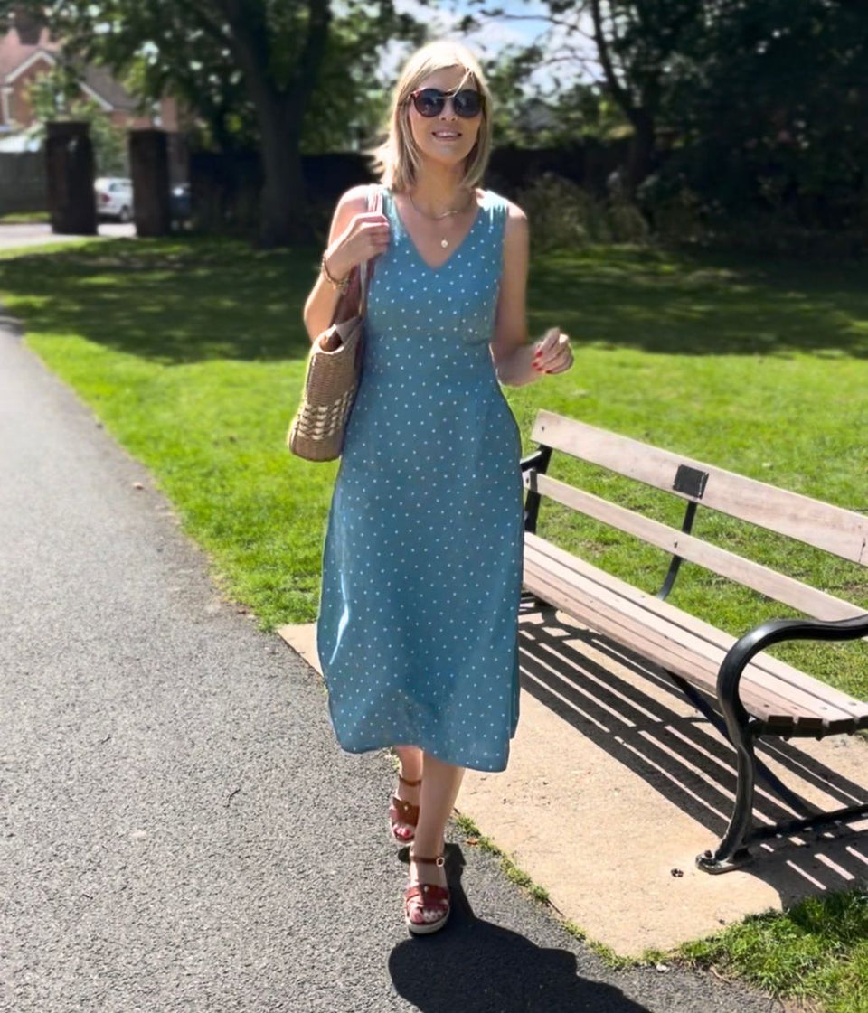 Ex Seasalt Dot Sky Beyond Dress