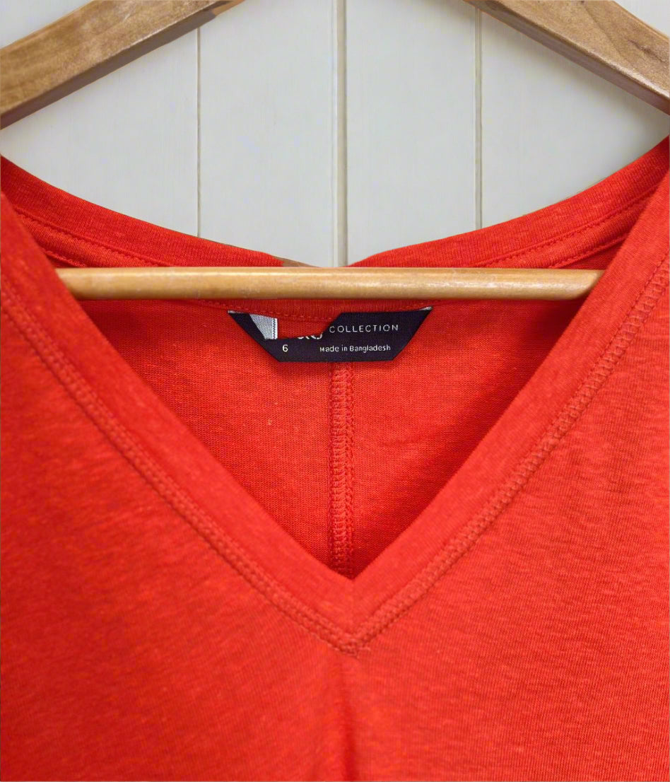 orange M&S linen tee