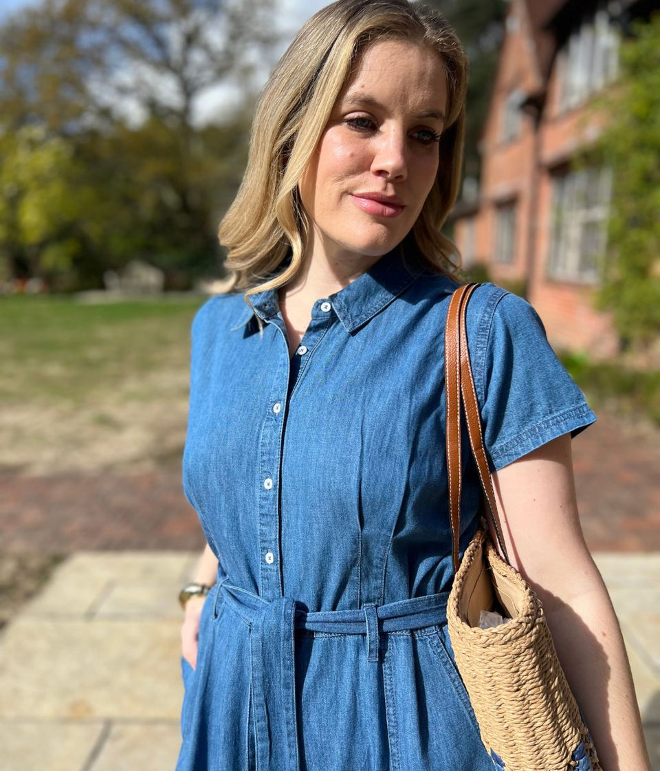 Brakeburn Denim Blue Shirt Dress