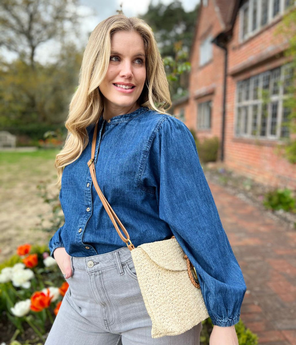 Brakeburn Blue Denim Blouse