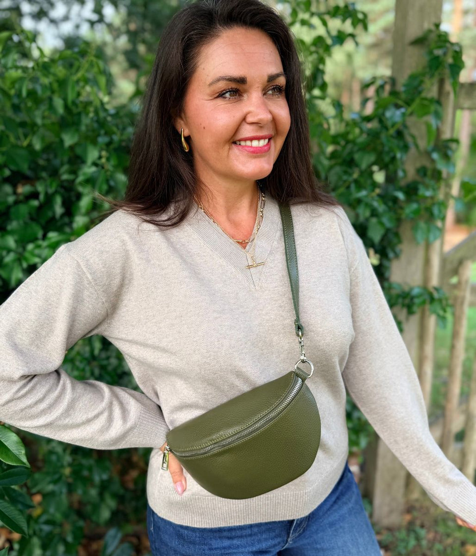 Women's Beige Double V Neck Air Yarn Jumper