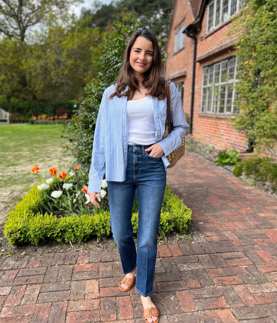 Blue Striped Soft Relaxed Shirt