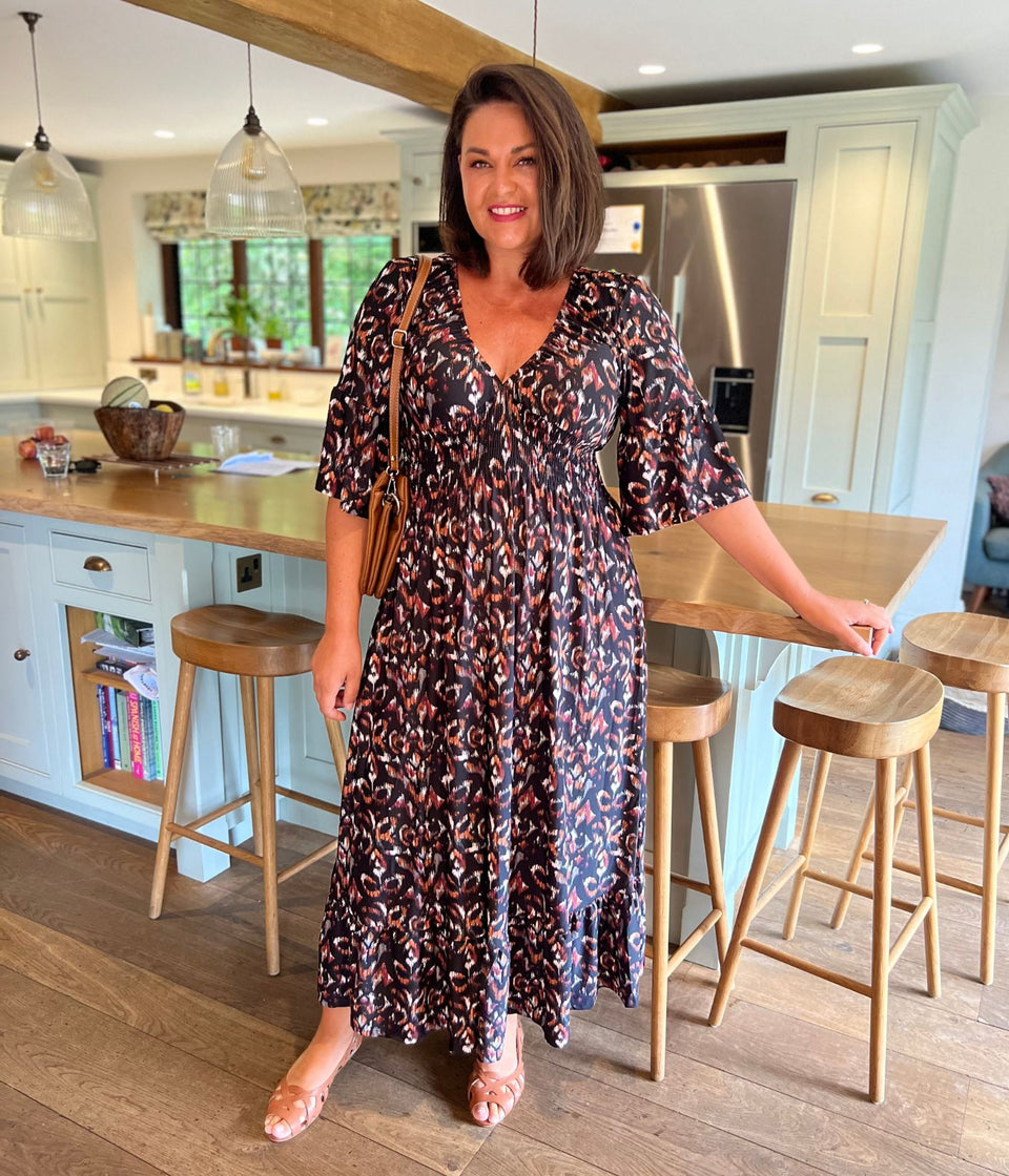 Black Naples Midaxi Dress