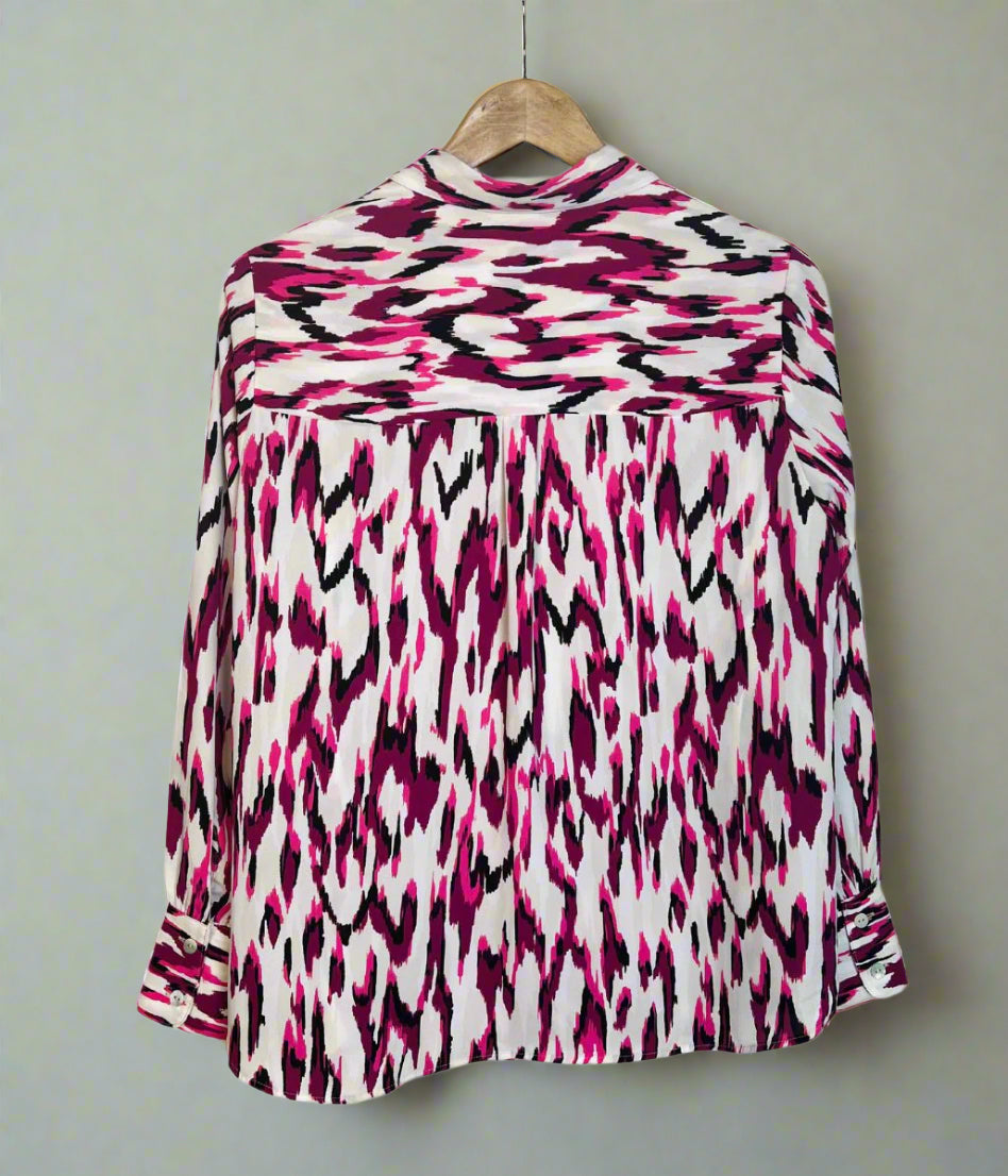 Pink Abstract Print Becca Shirt