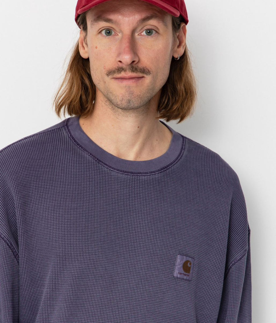 Purple Carhartt Vista Waffle Long Sleeve Top