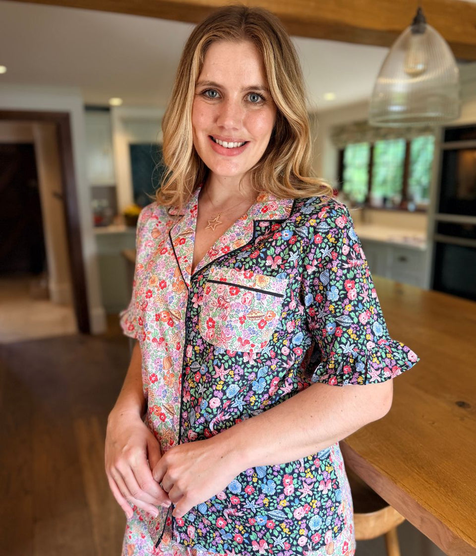 Waters Ditsy Print Cotton Pyjamas