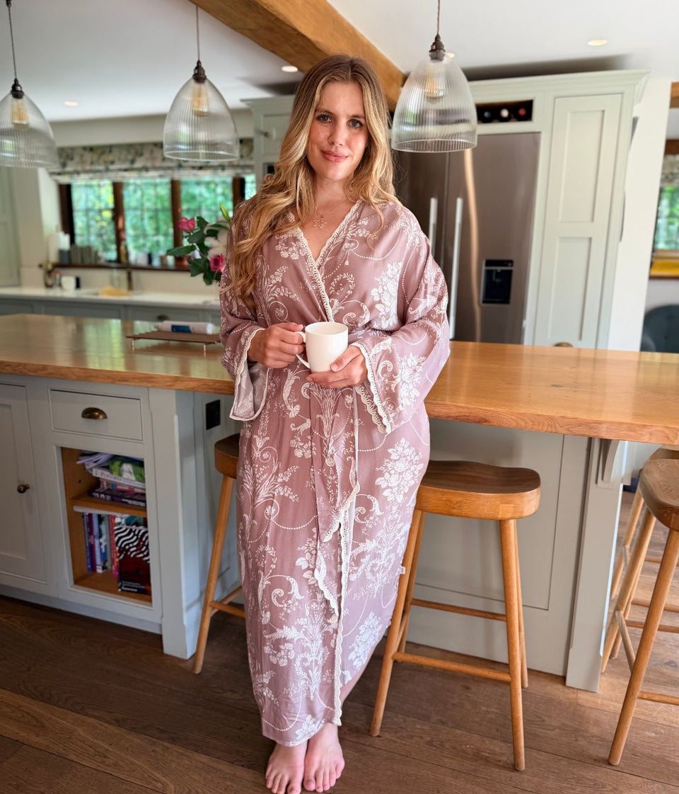 Mauve Josette Dressing Gown