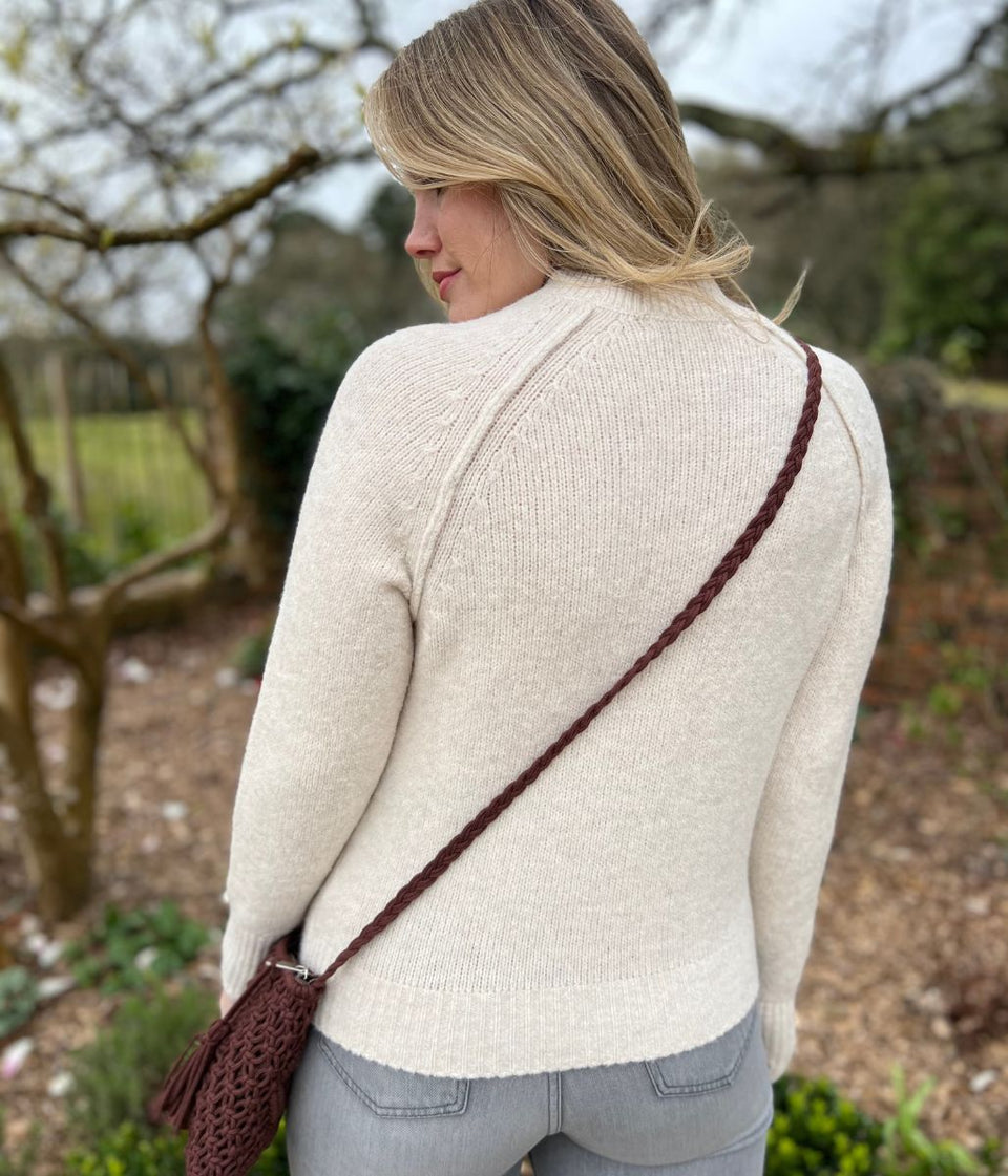 Natural Textured Wool Blend Jumper
