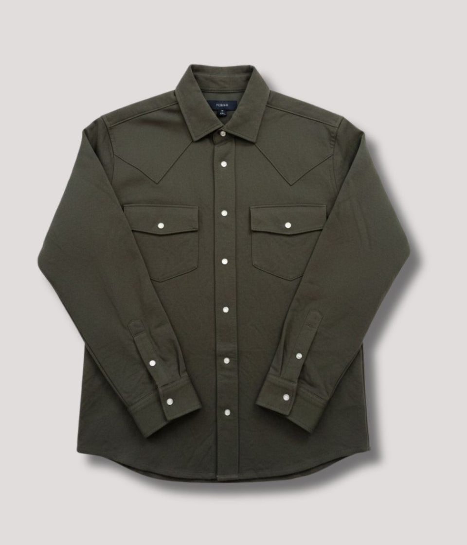 Khaki Mens Premium Over Shirt