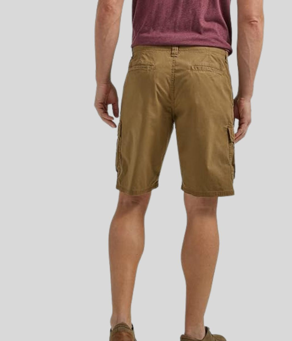 Mens Sand Relaxed Fit Cargo Shorts