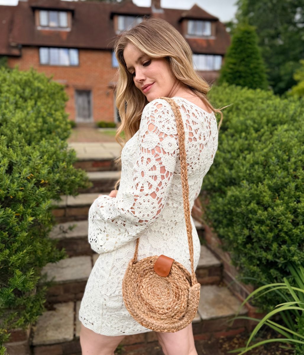 Ivory Crochet Bell Sleeve Dress – Highstreet Outlet UK