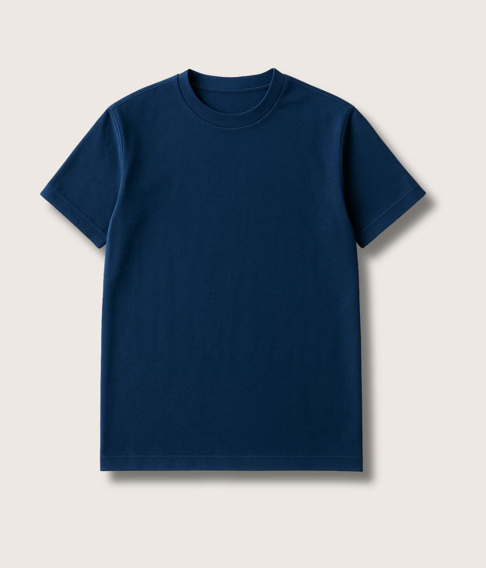 Navy Premium Cotton Rich T Shirt