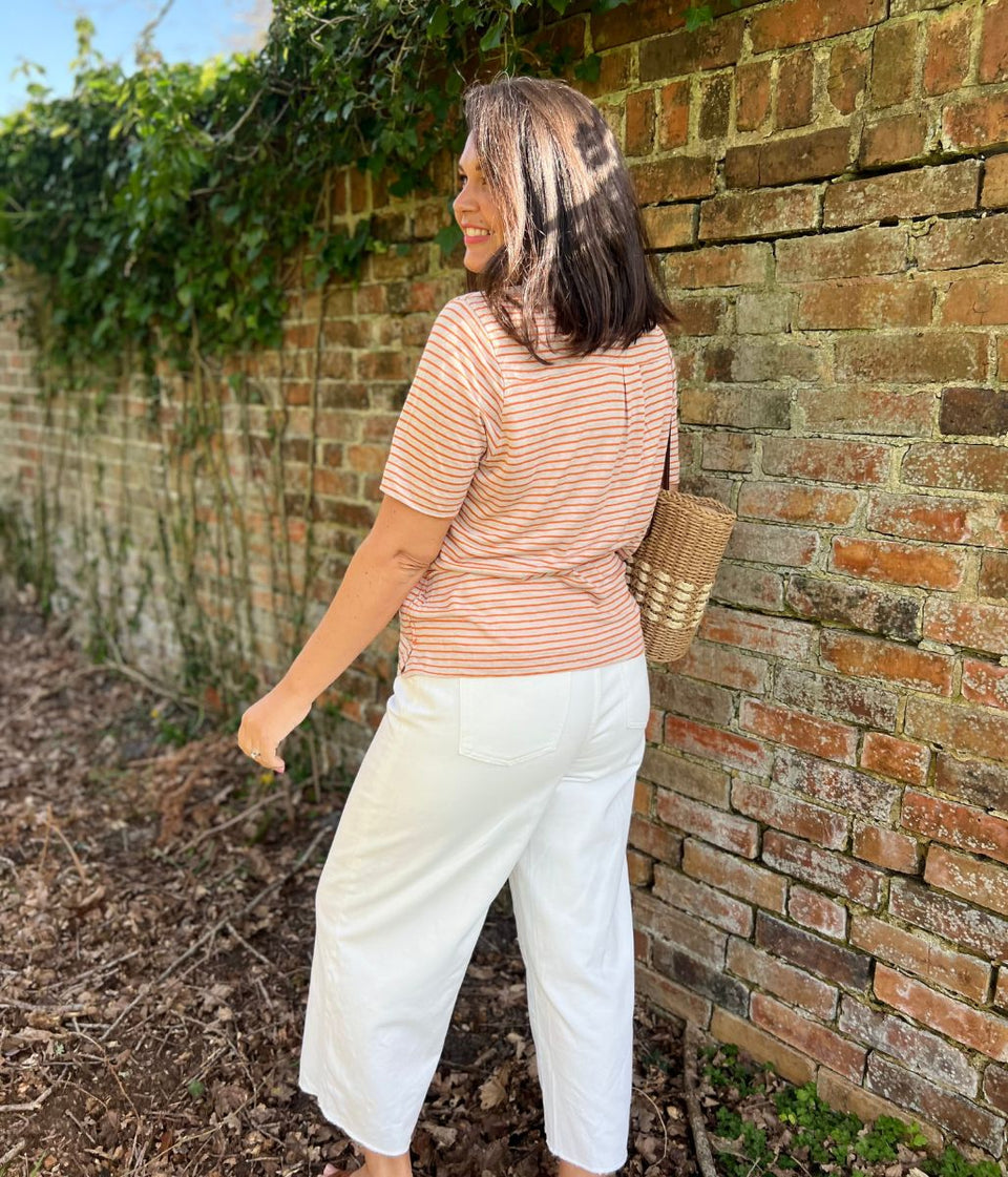 Charlie Linen Striped Short Sleeve Shirt