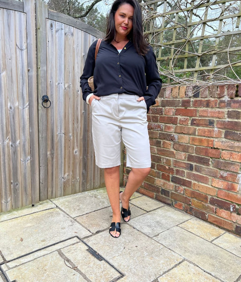 Stone Smart Chino Shorts