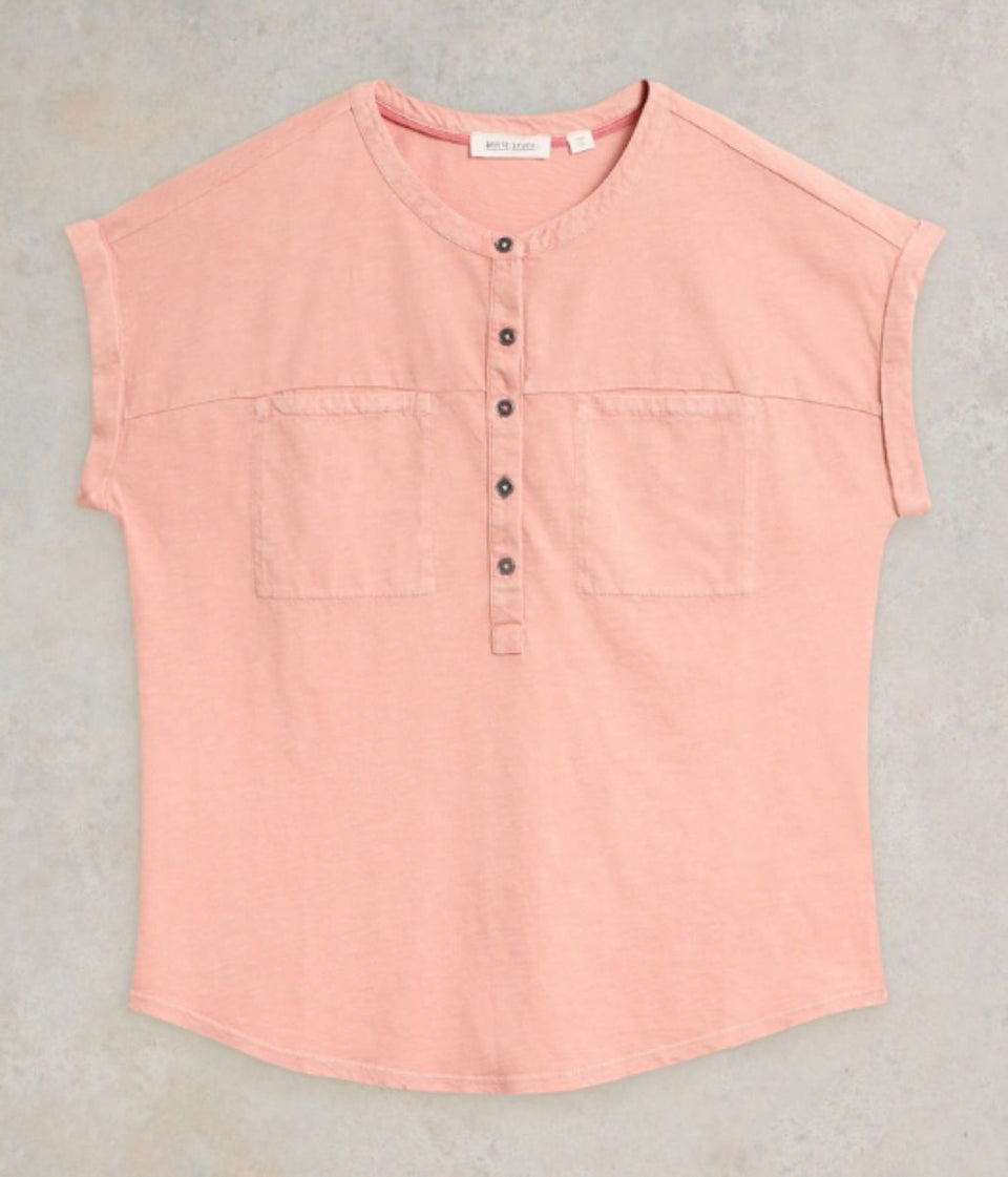 Pink Beth Cotton Jersey T Shirt