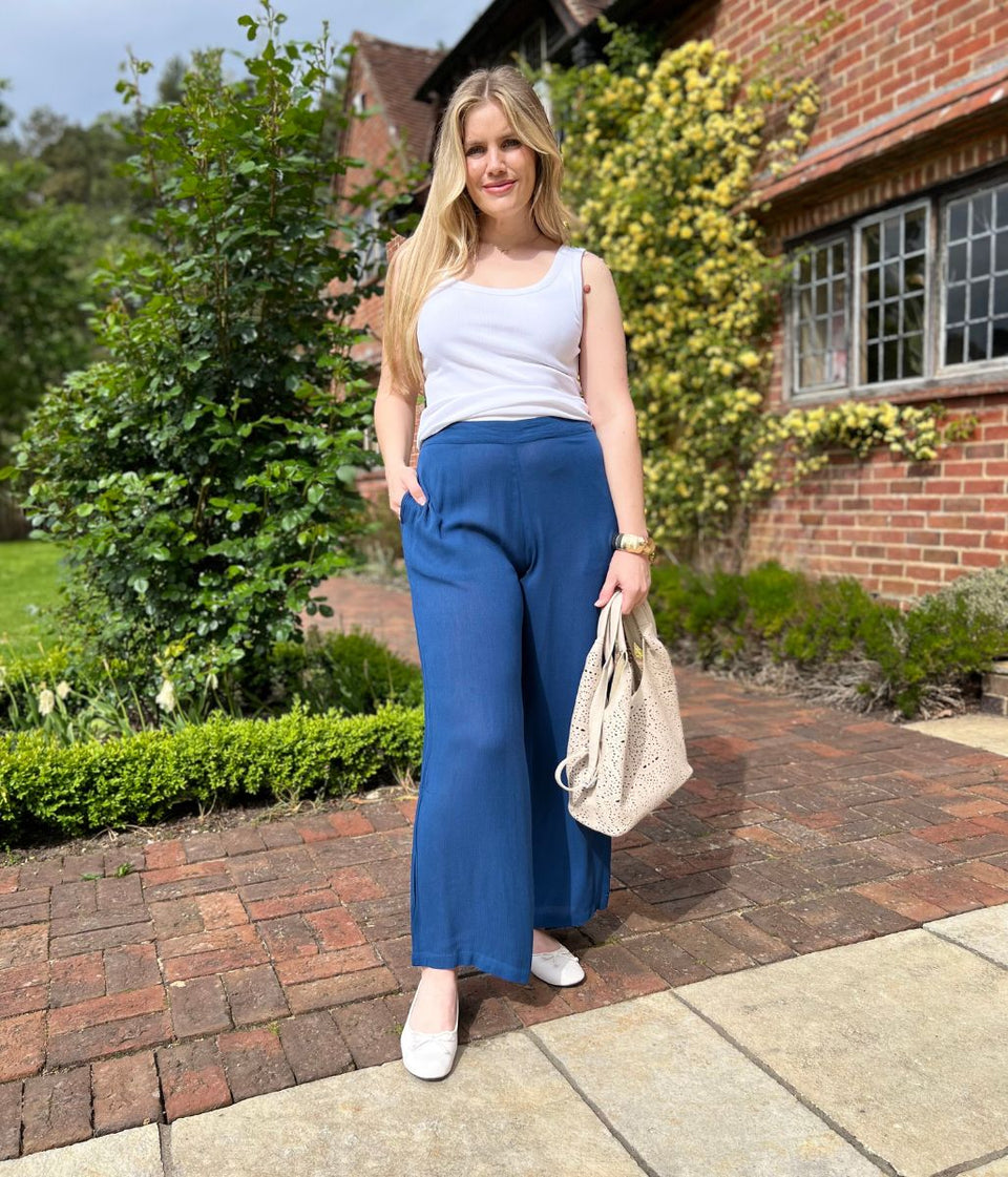 Nomads Blue Wide Leg Trousers