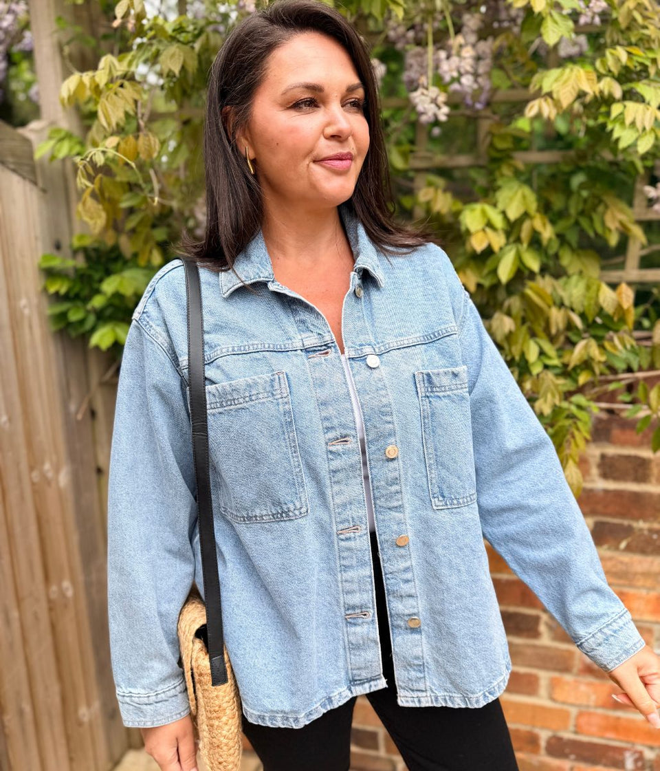 Light Blue Denim Shacket