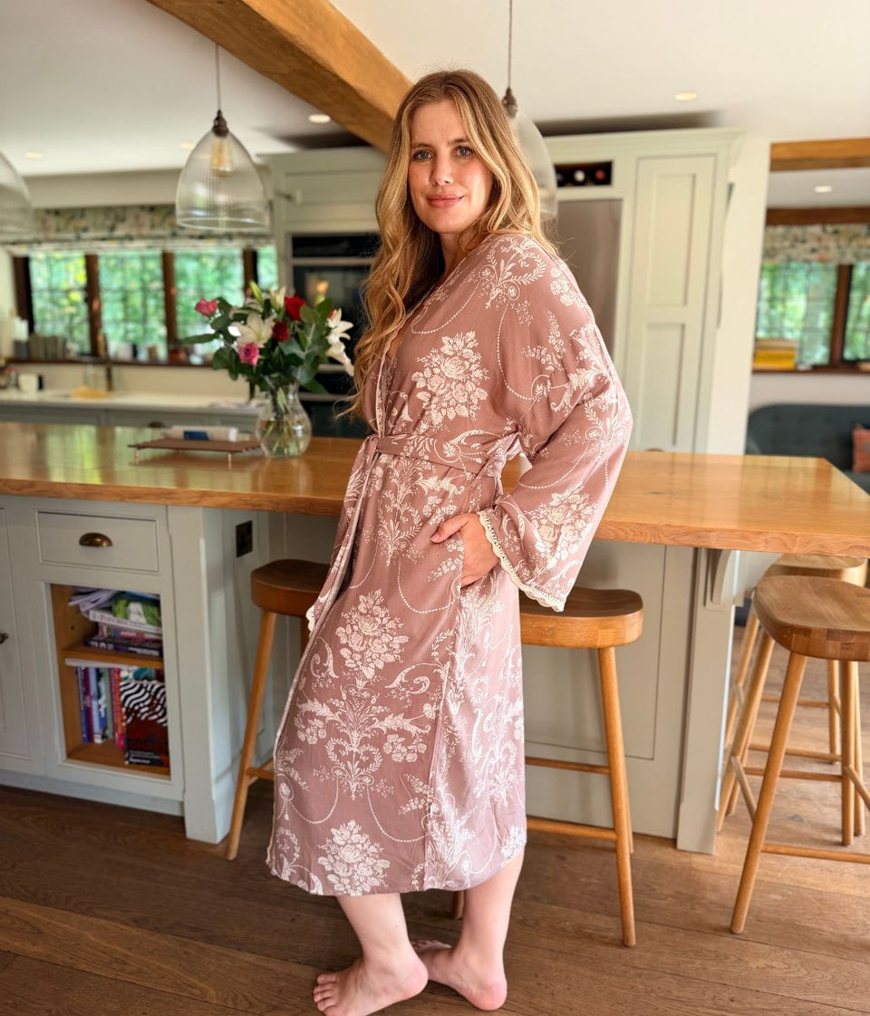 Mauve Josette Dressing Gown