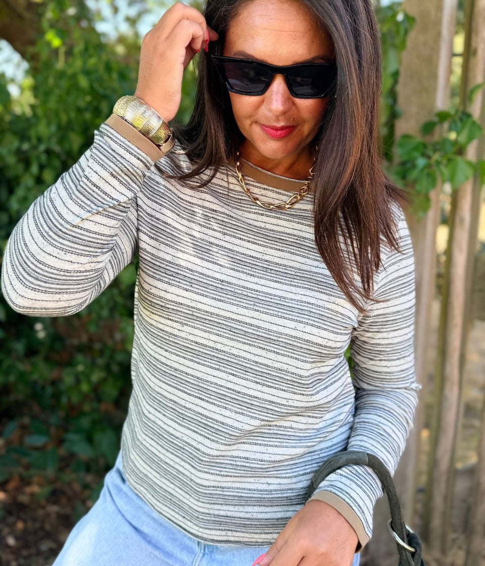 Clara Stitch Design Cotton Long Sleeve Top