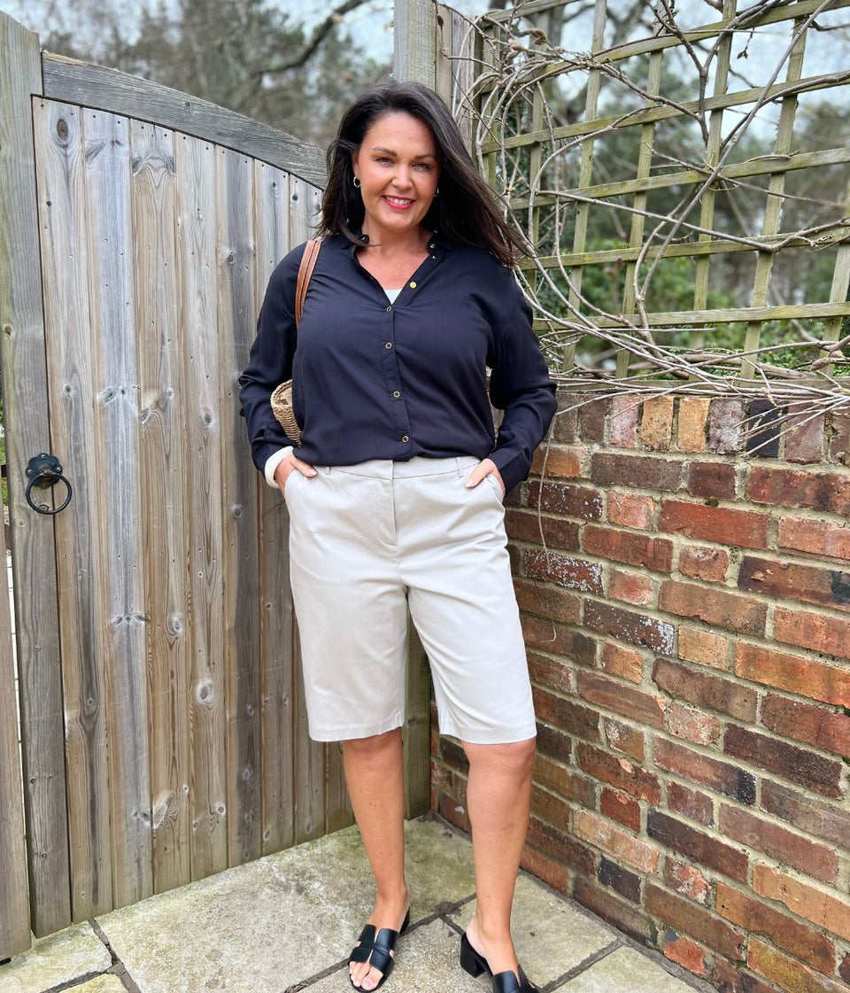 Stone Smart Chino Shorts