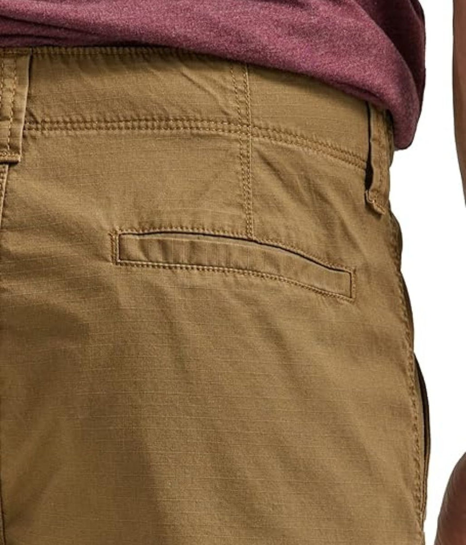 Mens Sand Relaxed Fit Cargo Shorts