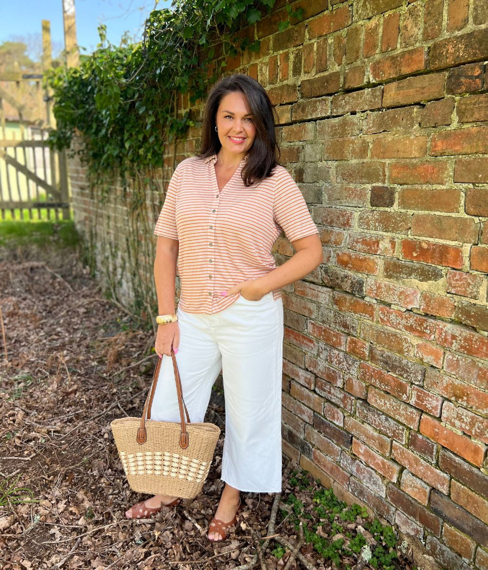 Charlie Linen Striped Short Sleeve Shirt