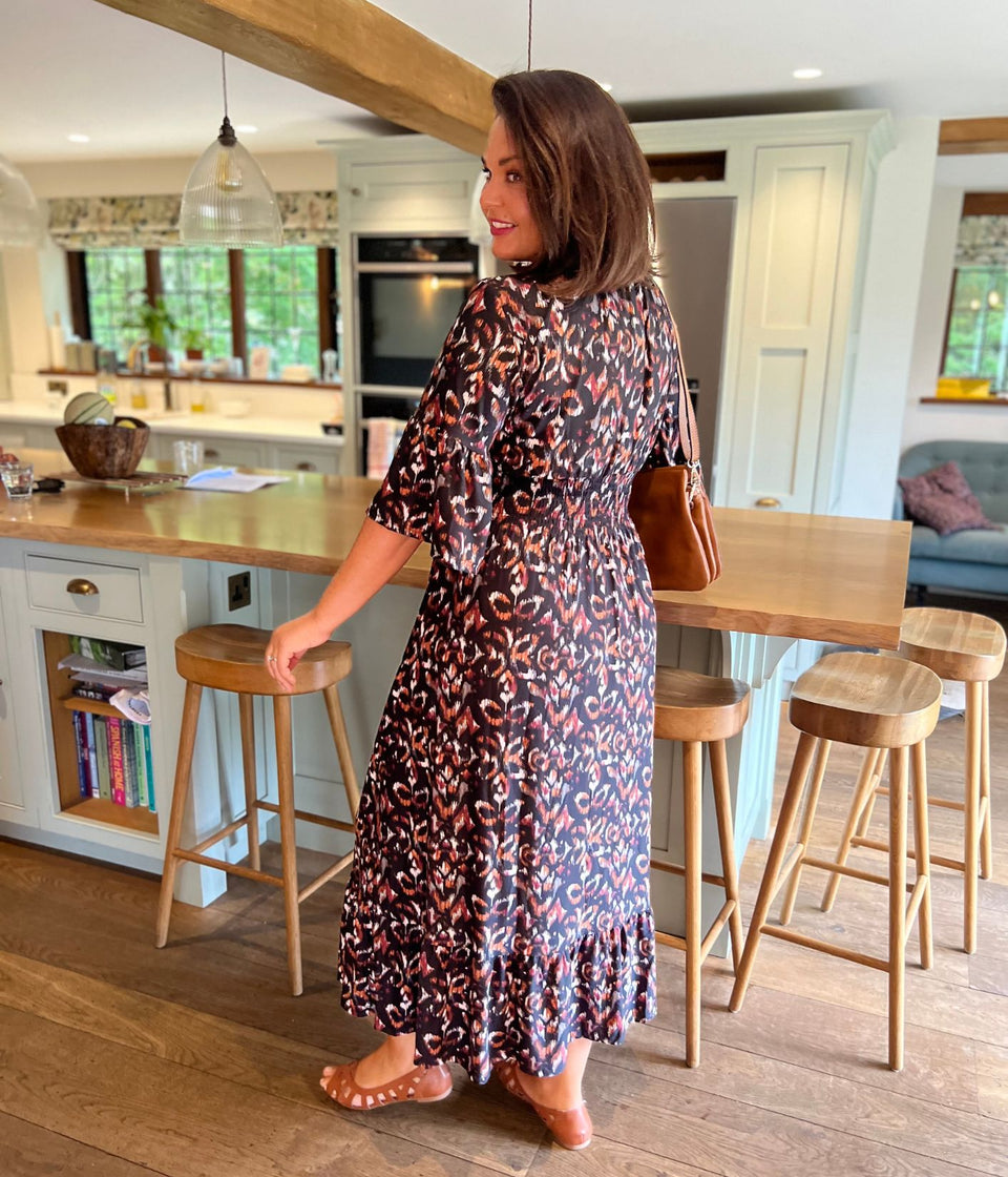 Black Naples Midaxi Dress