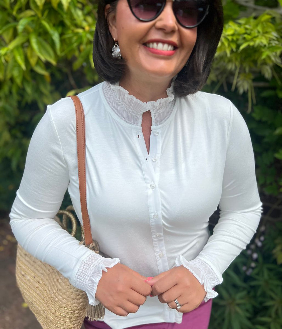 Ivory Frill Townsend Blouse