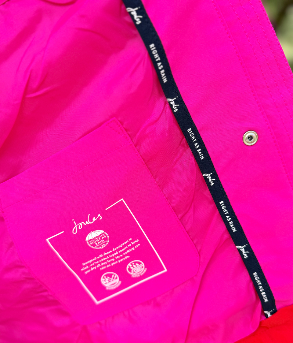 Pink & Red Right as Rain Waterproof Coat
