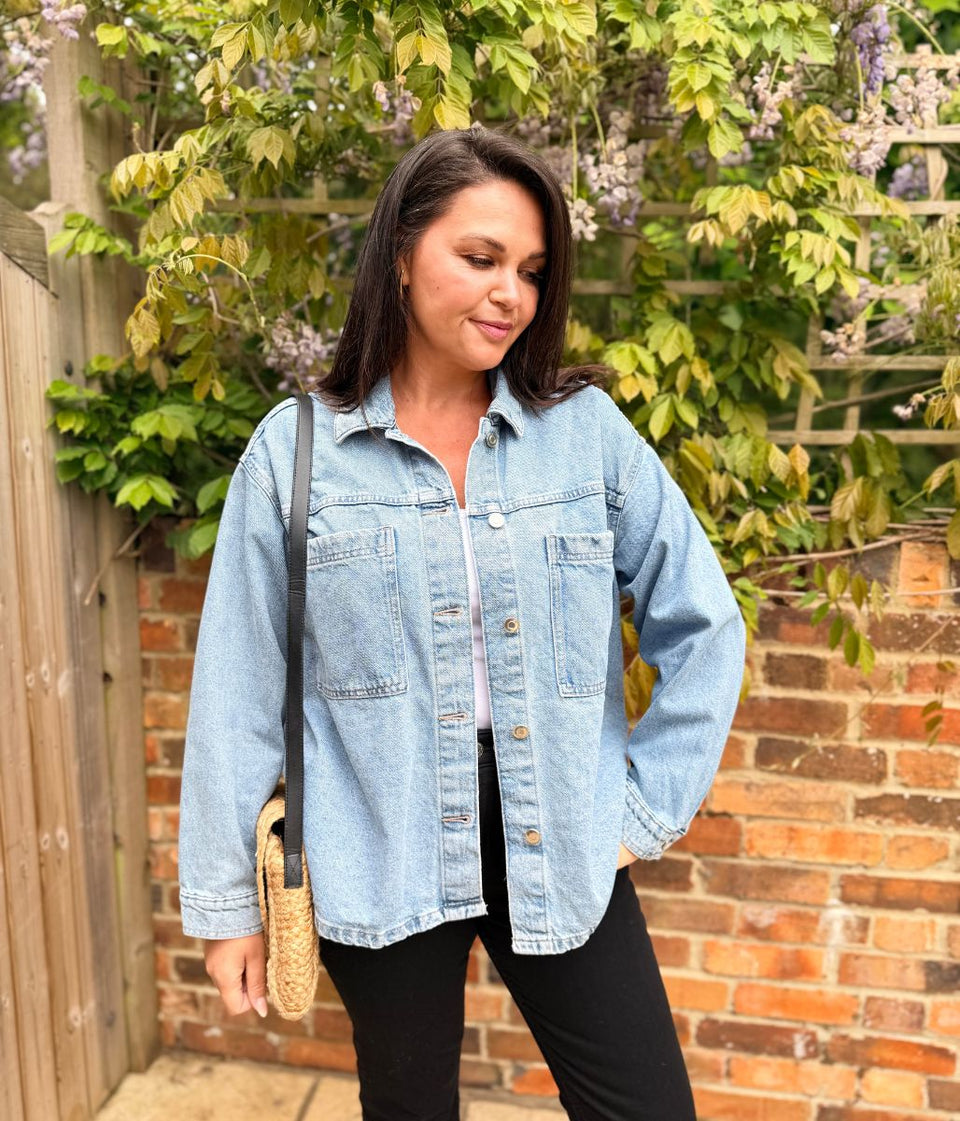 Light Blue Denim Shacket