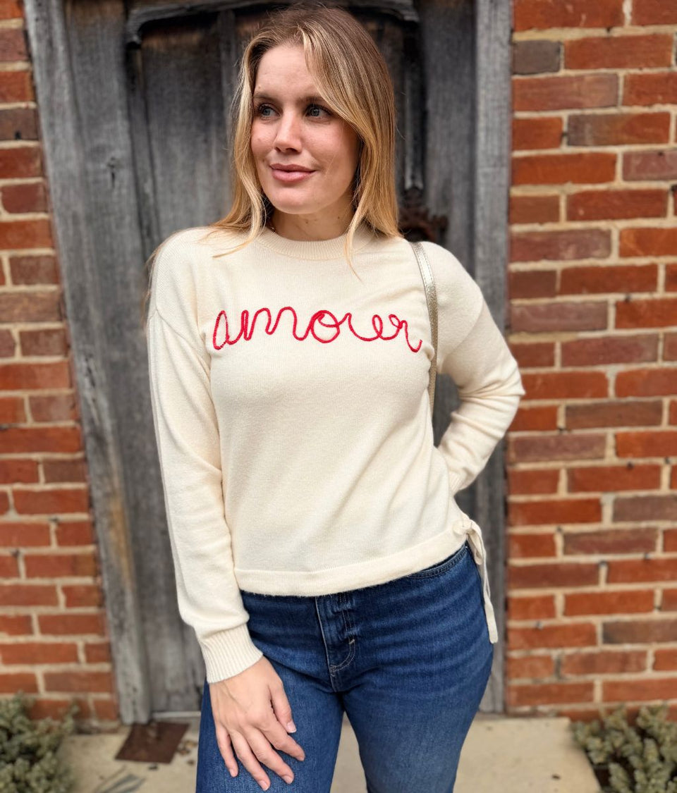 Ivory Soft Amour Script Jumper