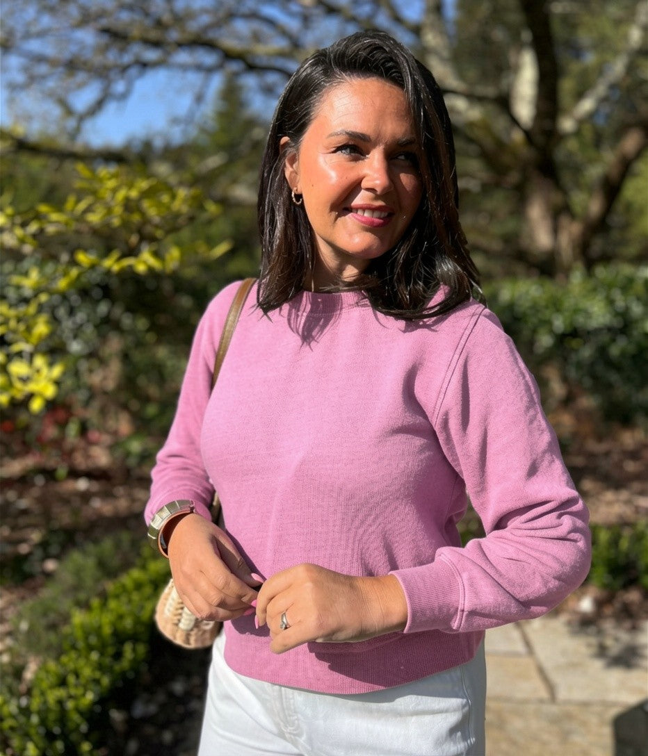 Pink Garment Dyed Sweatshirt