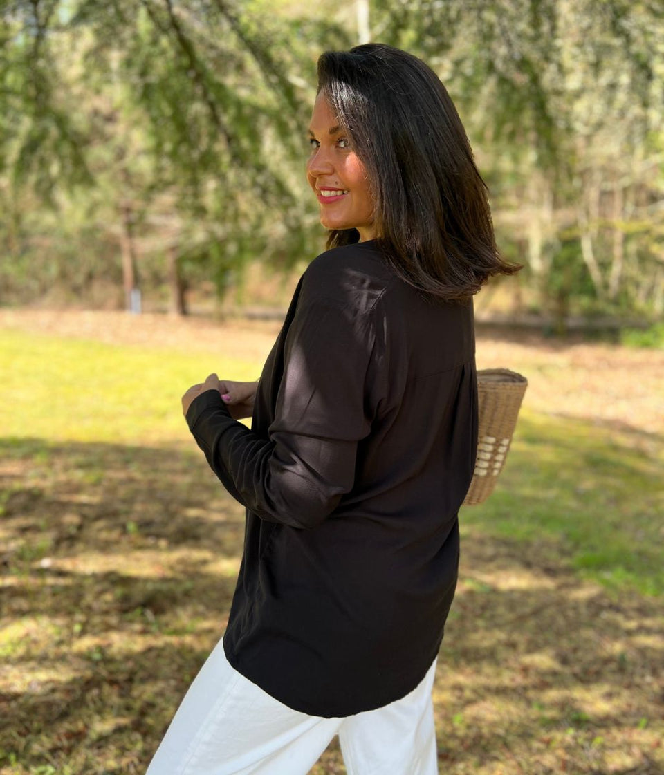 Black Cupro Classic Shirt