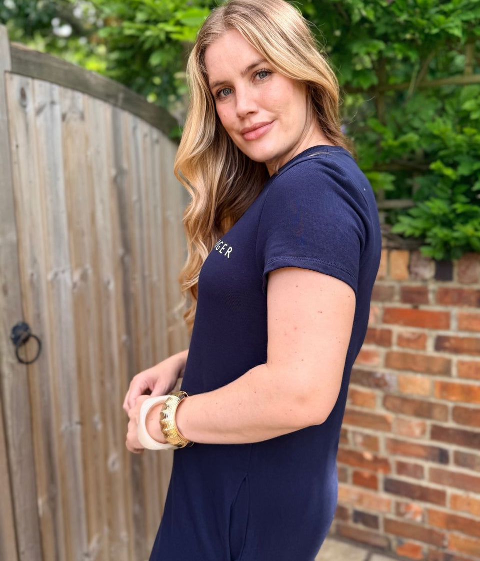 Navy Tommy Hilfiger T Shirt Dress