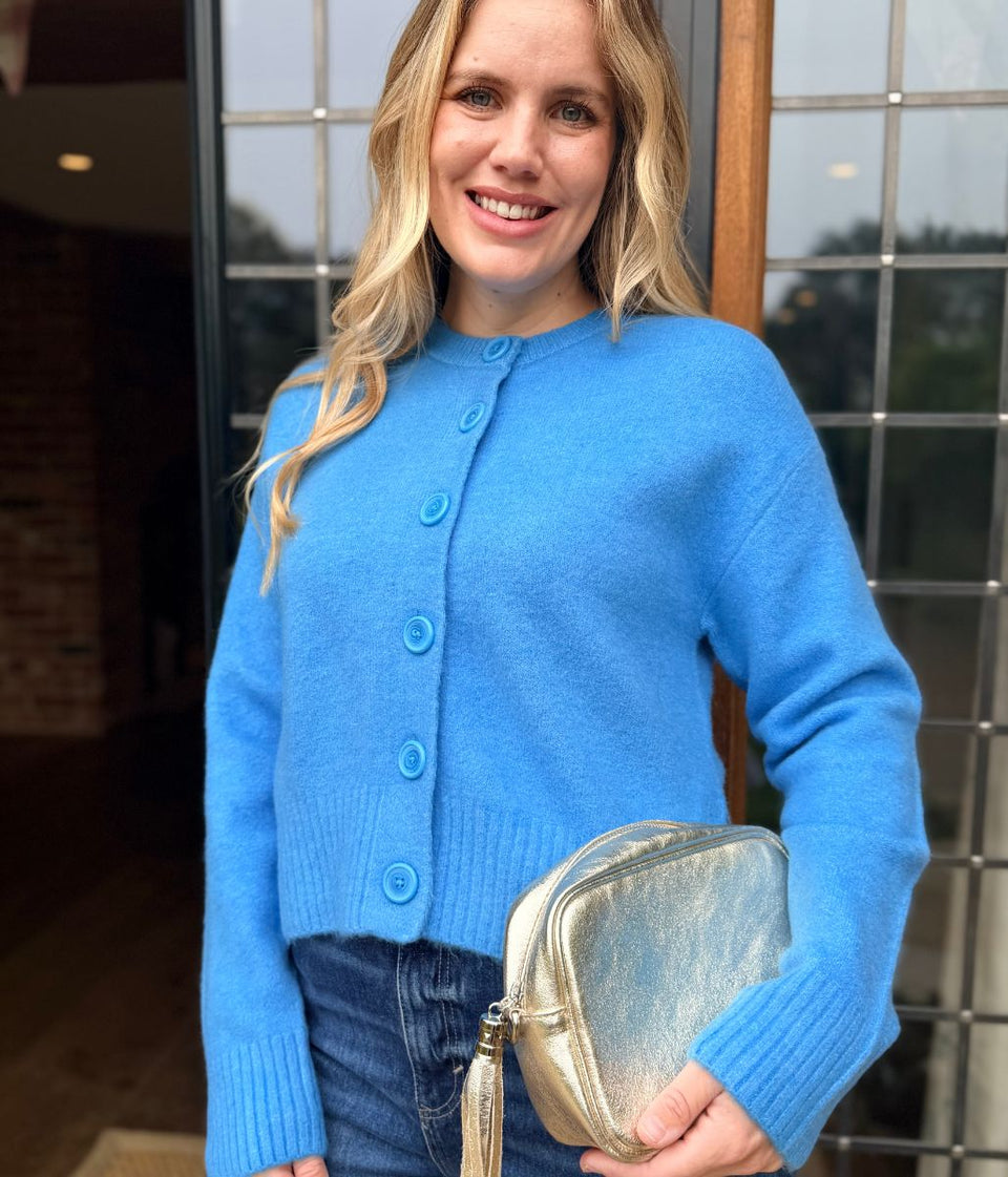 Women’s Blue Knitted Cardigan