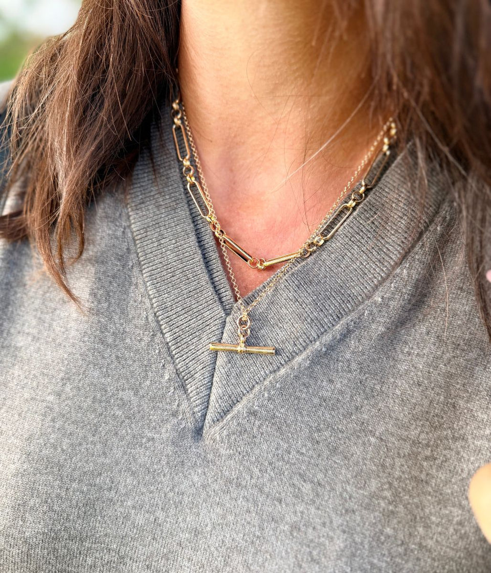 Women's Nutmeg Double V Neck Air Yarn Jumper