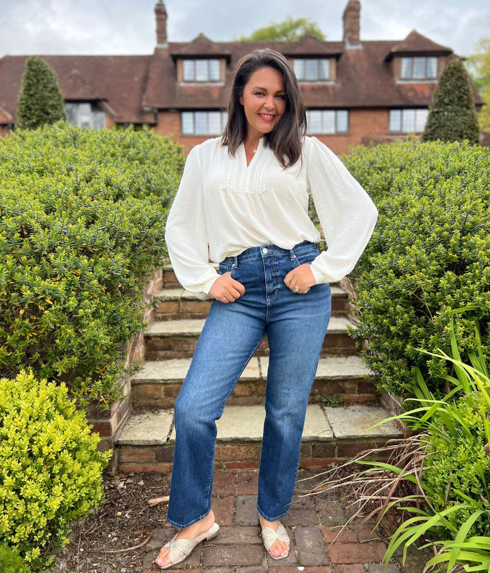 Dark Denim Slim High Rise Jeans