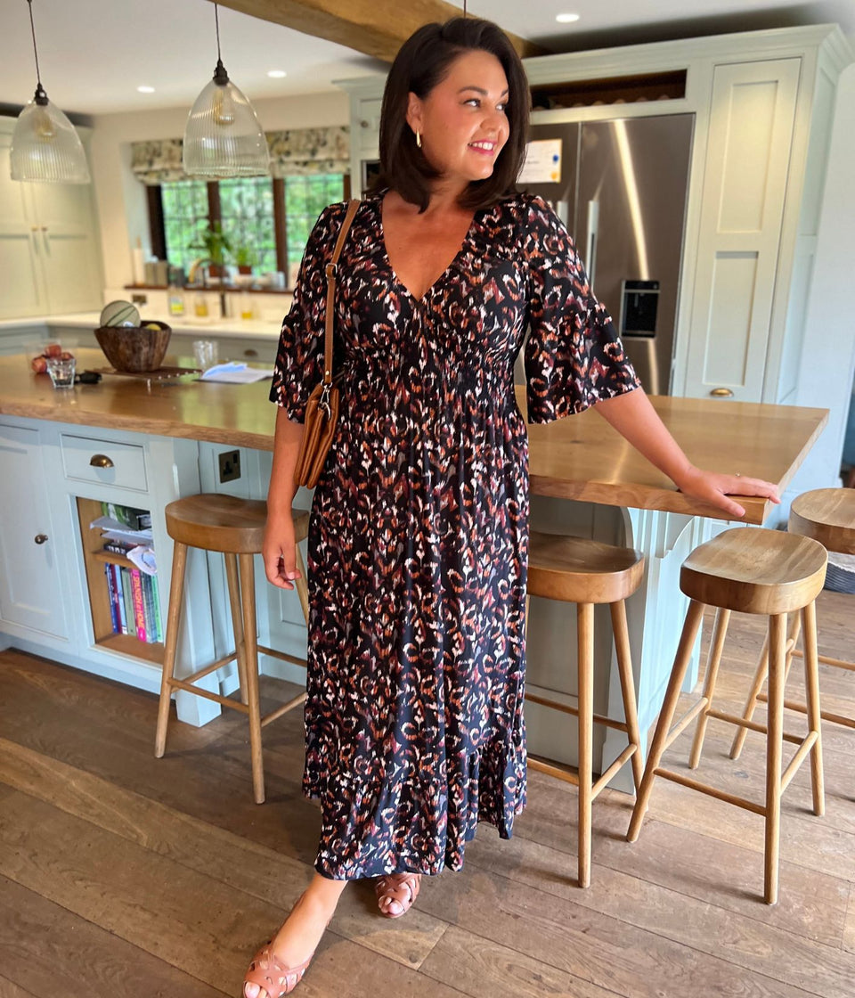 Black Naples Midaxi Dress