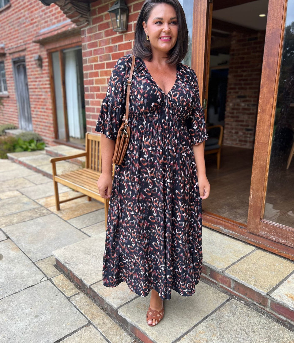 Black Naples Midaxi Dress